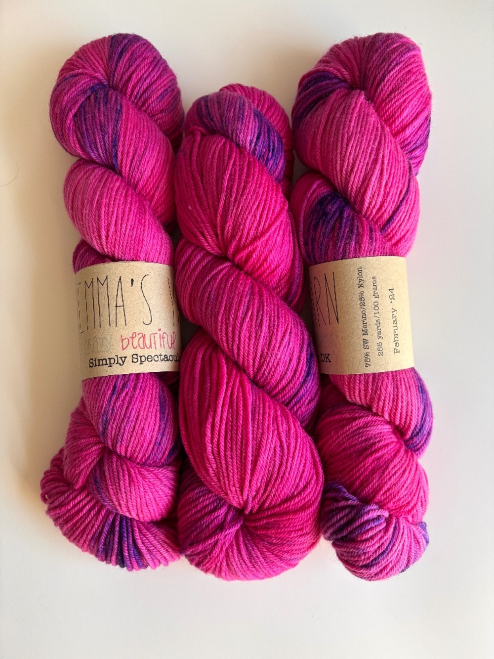 Emma's Simply Spectacular DK Yarn Skeins in February '24 color